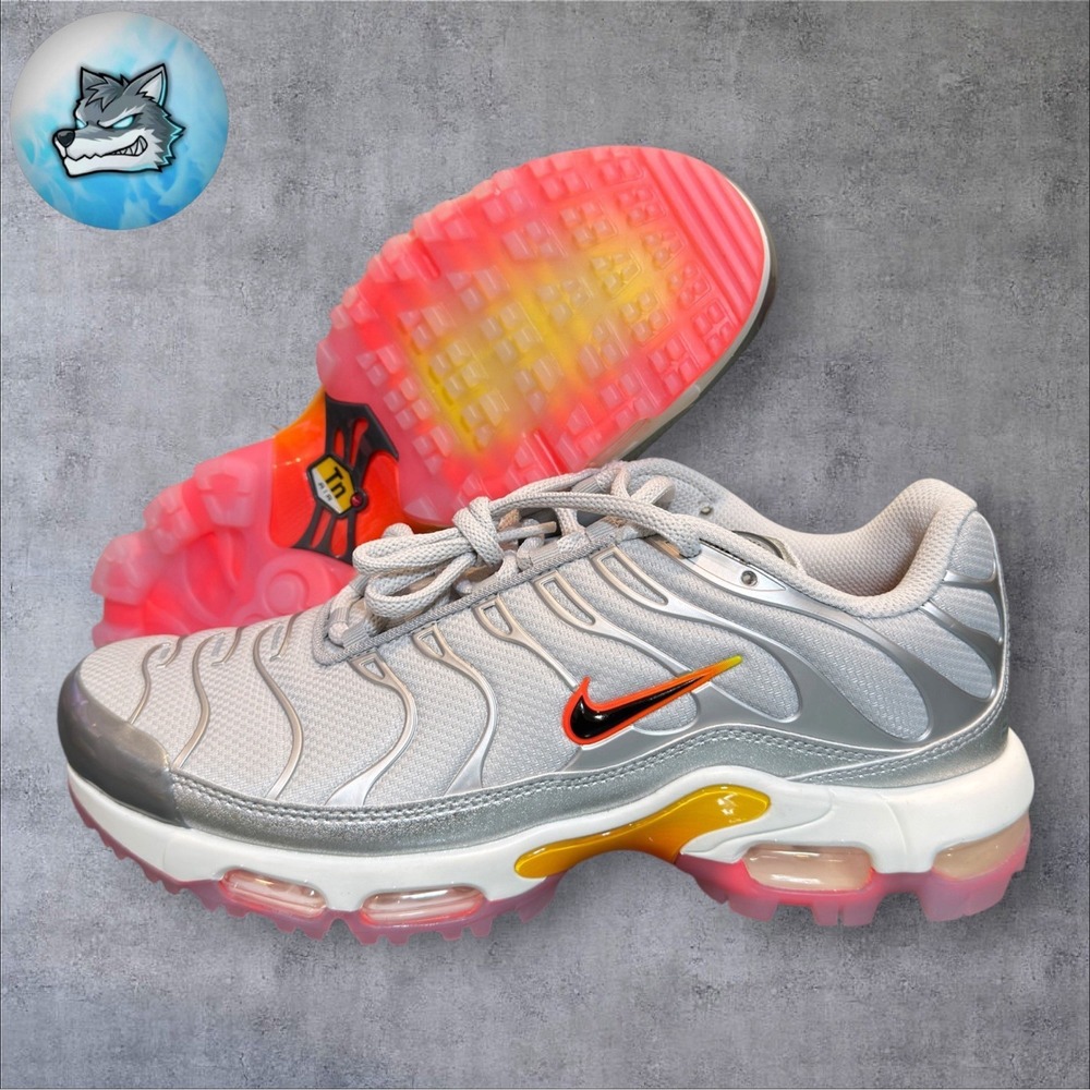 Nike Air‎ Max Plus Golf US Open Men's Size 8 Silver Grey Sneaker Shoe HJ4518-001